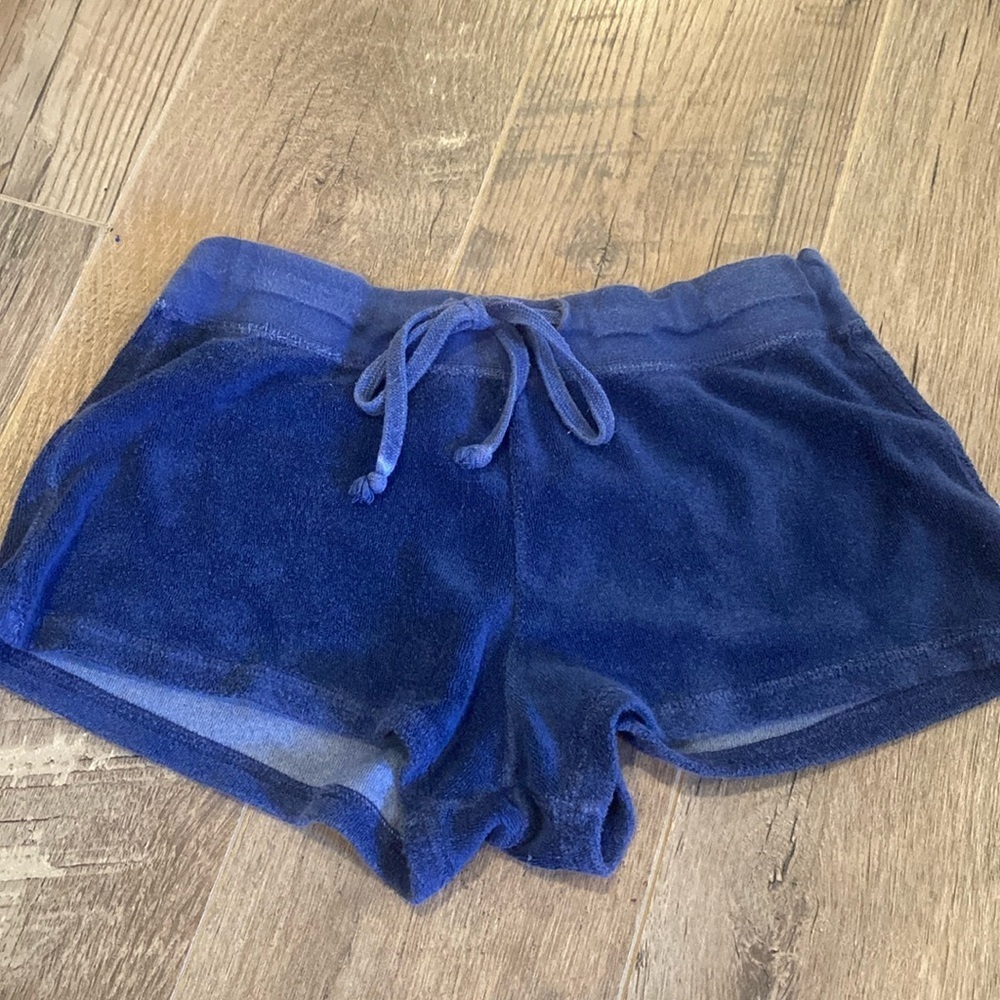 Lucy Girls Blue Towel Shorts Size Medium
